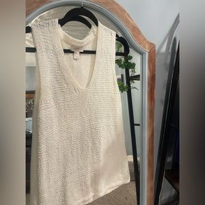 Women’s knit sleeveless top.